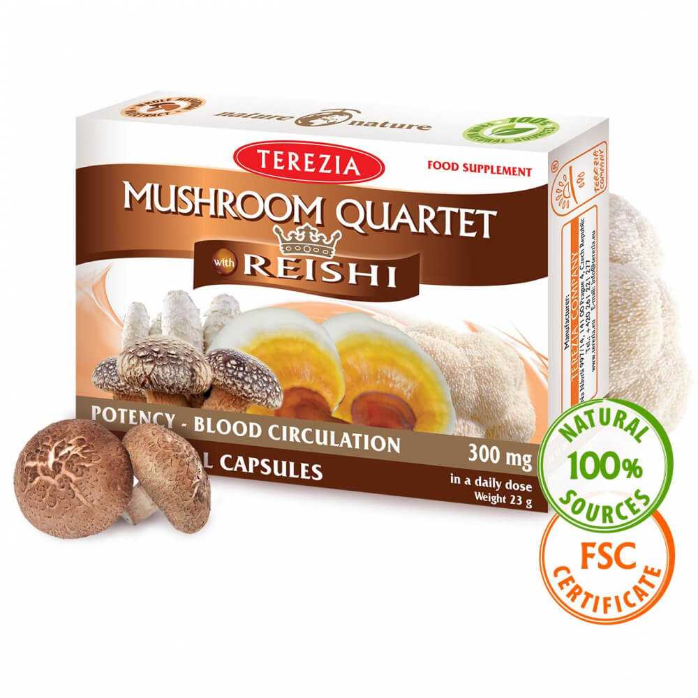 Mushroom Quartet with Reishi, Terezia, 60 кап.