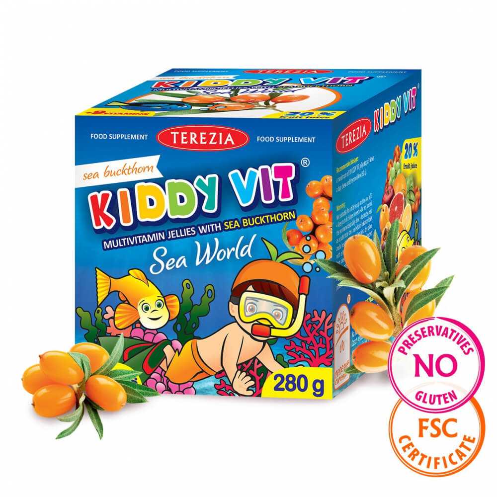 KIDDY VIT® с облепихой морской мир, 140 шт.
