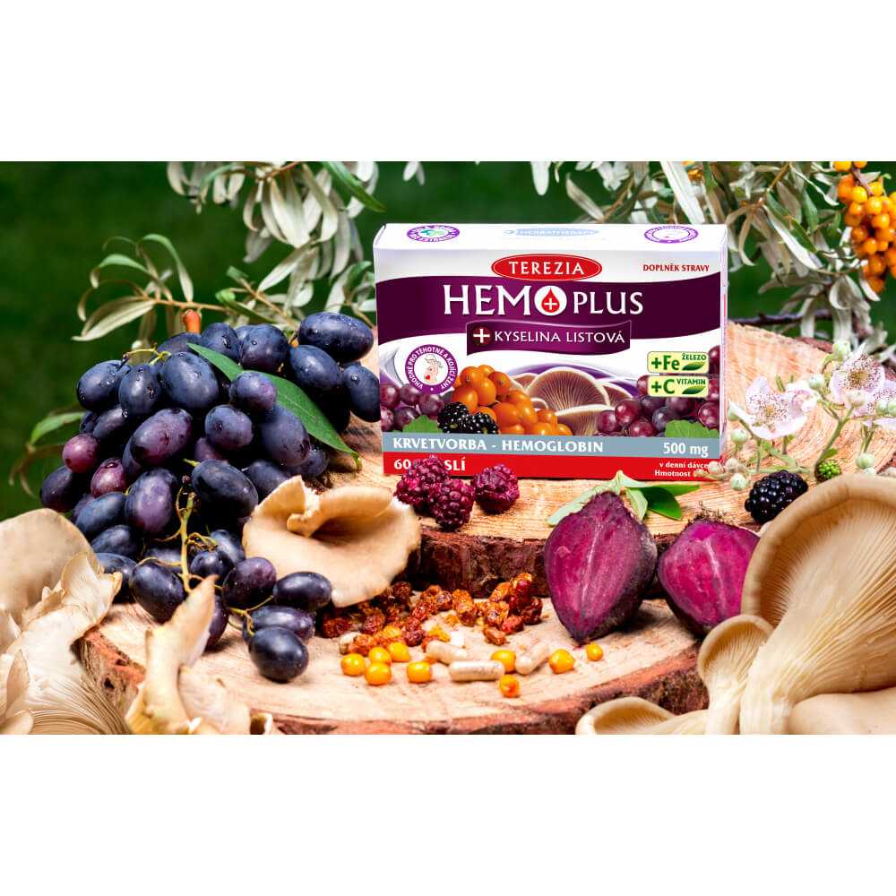 Hemo Plus + Folic Acid, Terezia, 60 kaps. - Pilt 3