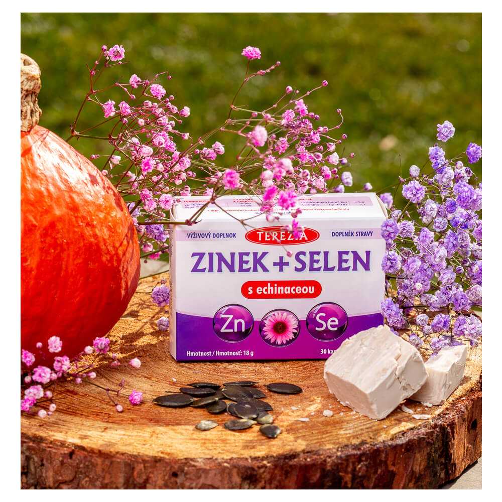 Zinc + Selenium With Echinacea, Terezia, 30 капсул — изображение 3